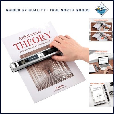 Compact Flat Scanner for Pictures and A4 Documents with Easy USB Connectivity