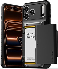 VRS DESIGN Damda Glide Pro Card Holder Case iPhone 17 Max, Matte Black