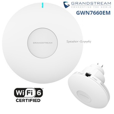 Grandstream GWN7660EM WiFi Extender and Access Point WIFI6 Plug in Socket Mesh
