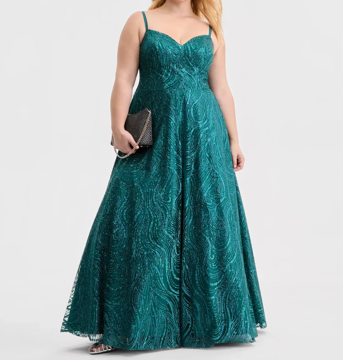 ebay formal dresses size 16 Ball Gown Long Plus for Women for sale Purple