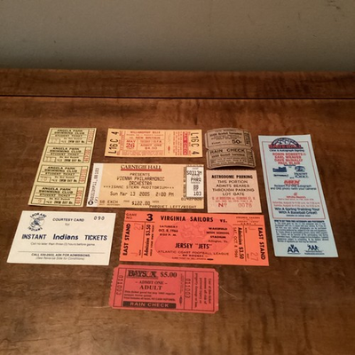 #ad #ad Vintage Oddball Ticket Lot of 9 $15.00