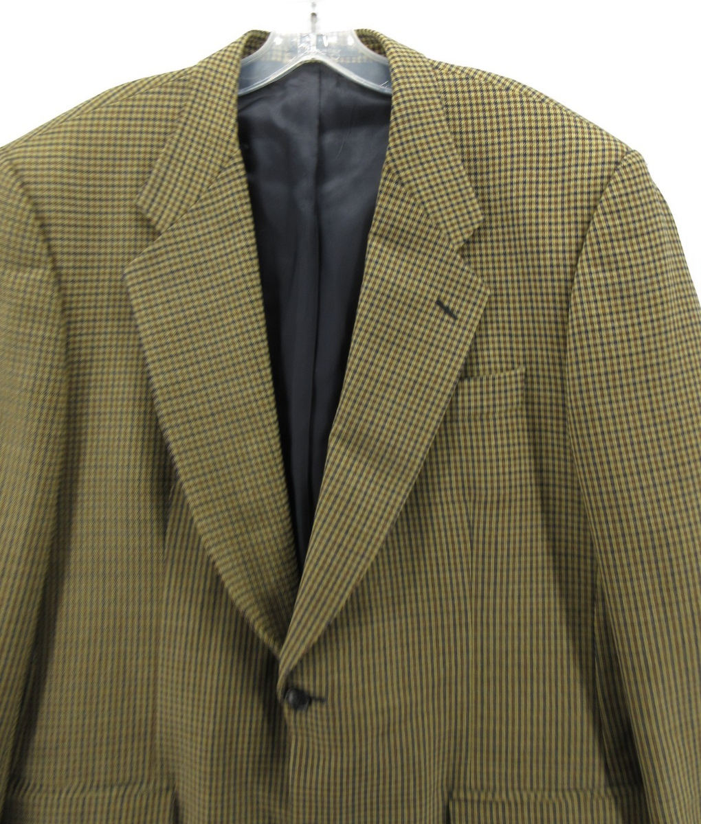 Missoni Sport Coat Men 44 Long Brown Blazer Virgin Wool Plaid