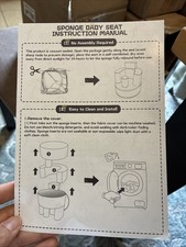 Sponge Baby Seat for Babies 3  36 Months