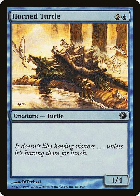 Horned Turtle Foil Ninth Edition 81 * NM MTG