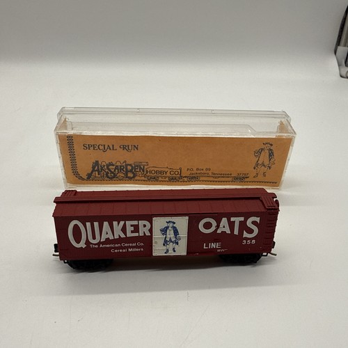 Spur N Kadee Micro Trains MTL Aksarben 9006-5 Quaker Oats 358 Box Car - Bild 7 von 7