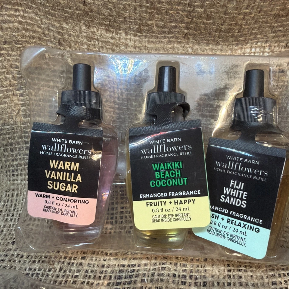 6 Pack Bath And Body Works Wallflower Refills Assorted Scents, New Sealed! (G10) - Image 4 of 4