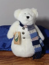 Boyd's Bears Eunice Snow Bear Snowman Scarf Plush w/Tags Collection Vintage