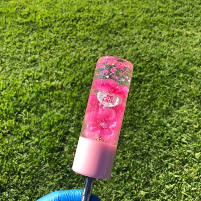 Shift Knob 4.75 inch resin flower 12MMx1.25 Pink Heart Be Mine Tarts MrGrip