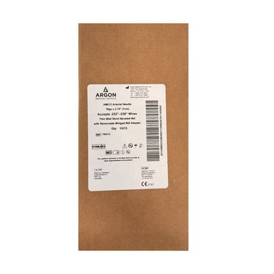 *10-Pieces* Standard AMC/3 Arterial Needle 18G x 2.75'' Removable Adapter 195312