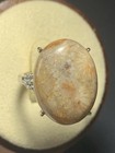 Natural Silicified Coral Fossil Flower Agate Ring/ Adjustable — photo 8