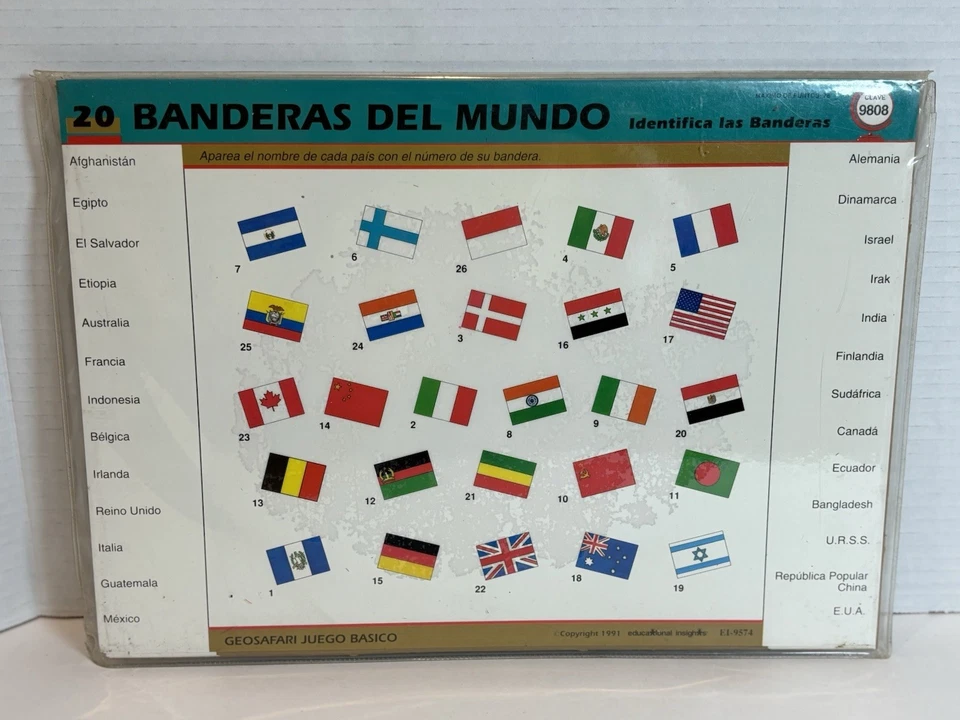 GeoSafari Basic Geography Game Spanish Edition EI- 8724  1992 Electronic - Image 2 of 4