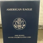 2008- West Point Silver American Eagle 1 Oz Silver Uncirculated Coin