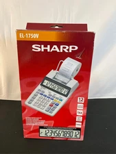 Sharp SH-EL1750V Printing Calculator , Black/Red
