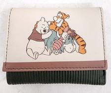Loungefly Disney Winnie The Pooh Piglet Tiger Eeyore AOP Flap brown WALLET NEW