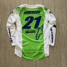 2023 Alpinestars Supertech Monster Energy Kawasaki Jason Anderson Jersey Large