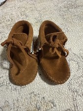 Minnetonka Leather Moccasins Baby Size 3