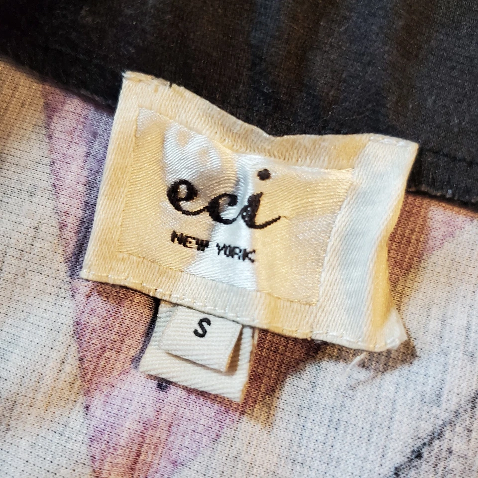 ECI NY макси юбка маленький фиолетовый серый геометрический эластичный пояс эластичной полиэстер  - Изображение 3 из 4