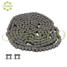 10pcs #40 Roller Chain 10 Feet Carbon Steel with 20 Connecting Links 0.5" Pitch