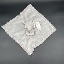 Carter's Lovey Elephant Security Blanket Gray Plush Satin Trim New With Tags