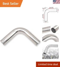 3.5 Inch 90 Degree DIY Custom Mandrel Exhaust Pipe Tube Pipe, T304 Stainless ...