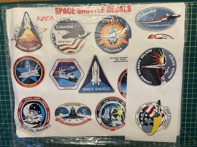 Vintage NASA Space Shuttle Aufkleber - Columbia Challenger Mission Sticker 1980er