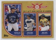 2018 Big League Stat Kings Trio Gold Khris Davis Aaron Judge Nelson Cruz 0j5