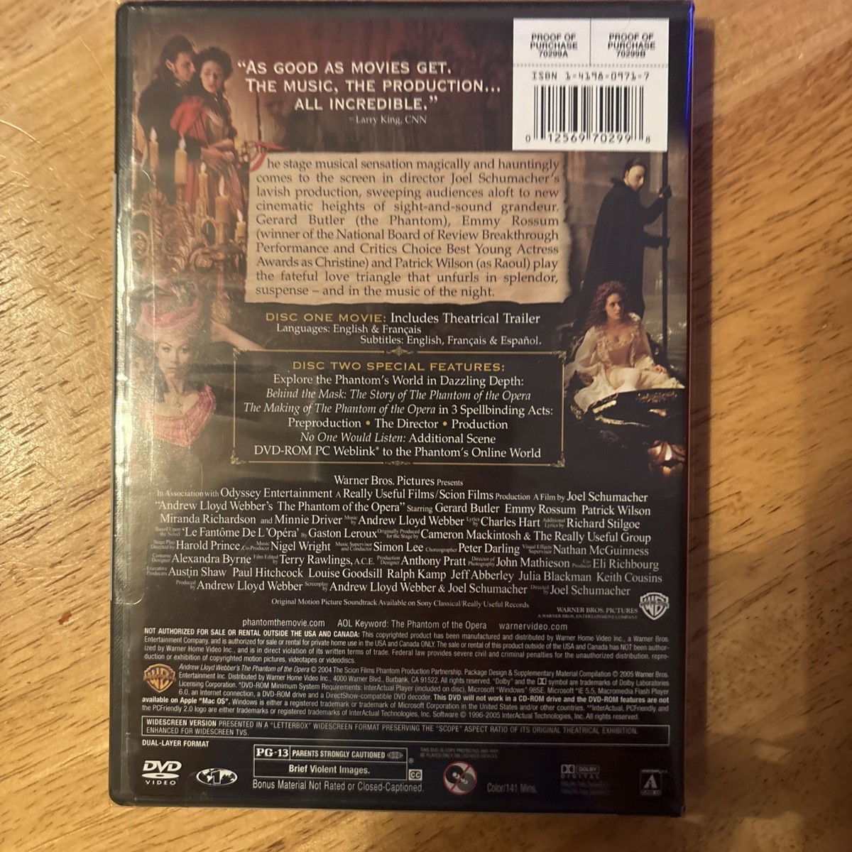 The Phantom of the Opera (DVD, 2004) for sale online | eBay