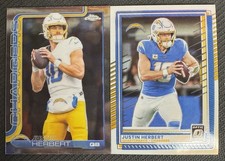 2025 NFL Topps Chrome - Justin Herbert QB LAC Chrome/Optic Base 2pk 💎🔥