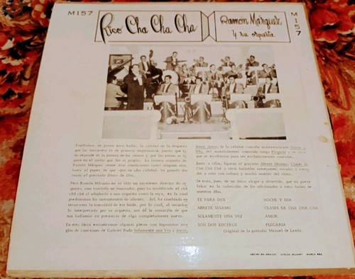 RAMON MARQUEZ Y SU ORQUESTA "RICO CHA CHA" LATIN JAZZ CHA CHA RARE 10" LP VG+ - Picture 3 of 4