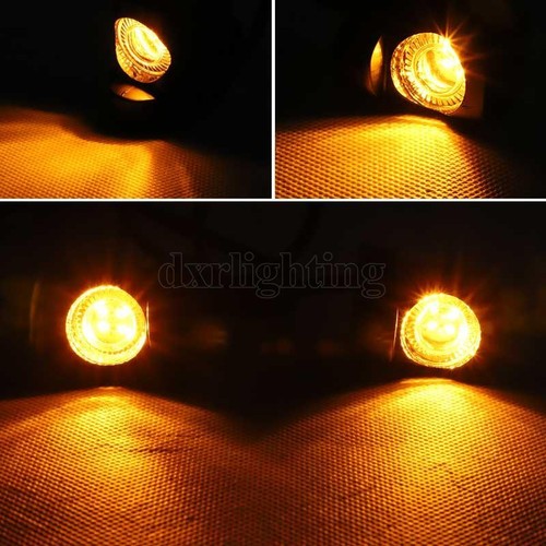 2X LED Motorcycle Turn Signal Mini Indicator Blinker Light Amber For Bobber Cafe - Foto 7 di 10
