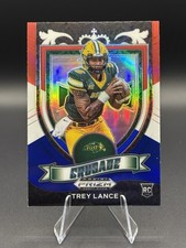 Trey Lance Crusade Red White & Blue Rookie Card #164 Prizm Draft Picks 2021 NCAA