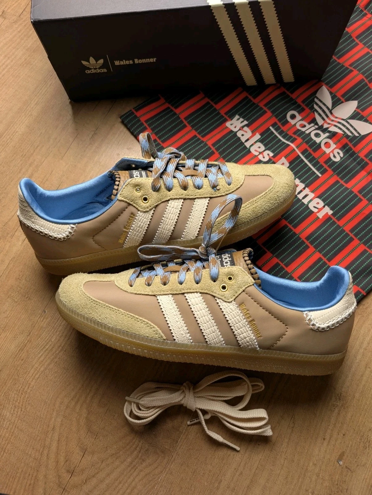 Adidas x Wales Bonner Samba Nylon ‘Desert White’ - Size UK 10 / EU 44 2/3