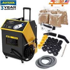 Walnut Sand Blaster Mobile Sand Blasting Gun Car Engine Clean Machine 23 Adapter