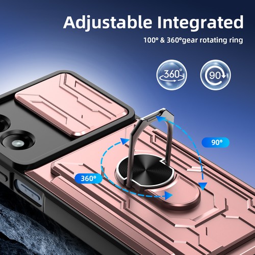 Funda tipo billetera a prueba de golpes con soporte + vidrio templado para Motorola Moto G Play 2024 - Imagen 64 de 83