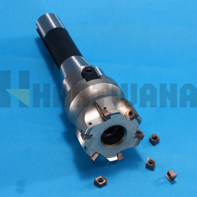 50mm Face End Mill 90 Degree Indexable Double-sided Inserts 4NKT06 With R8 Shank