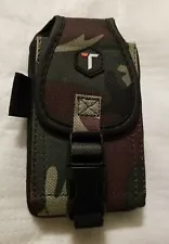 CAMO BELT CLIP CELL PHONE POUCH HOLSTER CASE FOR LG, IPHONES, MOTOROLA, SAMSUNG