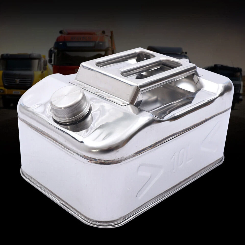 10L Benzinkanister Metallkanister Edelstahl Kanister Reservekanister mit Rohr - Bild 4 von 4