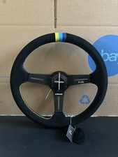 350mm Dish Steering Wheel - Fit 6 Hole Hub Like Vertex Nardi Nrg Grip 350mm Dish Steering Wheel - Fit 6 Hole Hub Like Vertex Nardi Nrg Grip