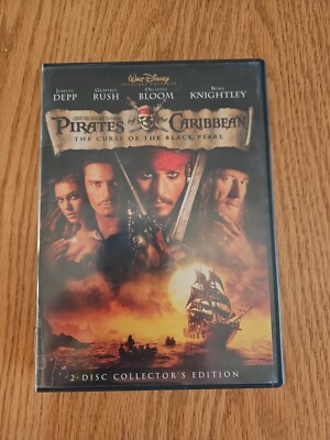 Pirates of the Caribbean DVD - 2-Disc Set - Johnny Depp  Geoffrey Rush