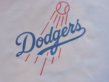 2 LOS ANGELES DODGERS MLB BASEBALL SEWING BLOCK QUILTING SQUARE FABRIC MATERIAL