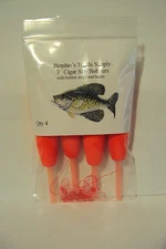 (2) 4pks 3" Slip Bobbers Cigar Float beads & bobber stops Panfish, Bass, Crappie