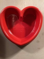 Vtg 1980s Red Pound Puppies Heart Shaped Food Bowl Toy Never Used