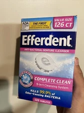 Efferdent Denture Cleanser Tablets, Complete Clean, 126 Tablets
