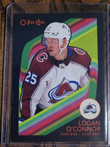 Logan O'Connor 2023-24 OPC O-PEE-CHEE Black Border 76/100 Avalanche 🔥 - Picture 1 of 2
