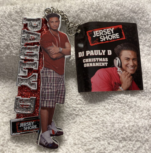 MAILLOT SHORE ORNEMENT NOËL DJ PAULY D RARE MTV NEUF AVEC ÉTIQUETTES - Photo 1 sur 1