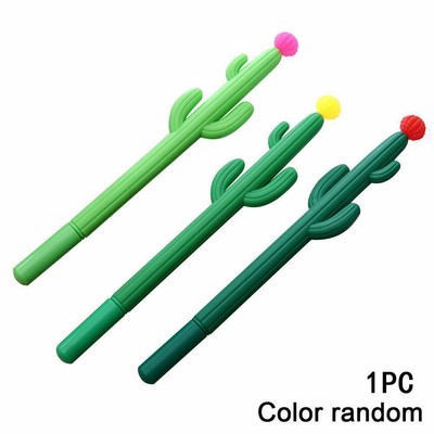 1/2X Cute Cactus Design Gel Pen Writing Pen Office Hot Supplies School Gift S4I8