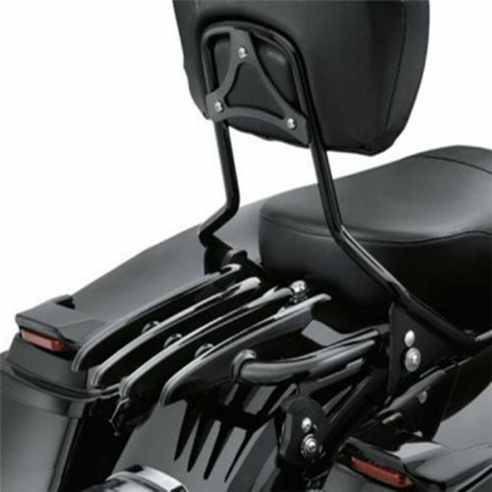 Mofun Portapacchi Cromato Sganciabile Per Harley Touring Road King Electra Glide 2009-2024