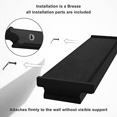 Wall Shelves Black Shelves Floating Shelves For Wall Storage Rustic Wood Shelves eBay