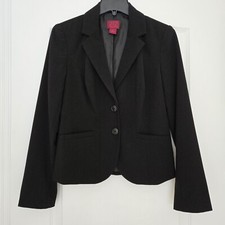 Women's 90s classic sz 6 Small S black blazer single breasted work office wear
