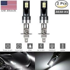 2PCS H1 LED Headlight Bulbs Conversion Kit 100W 14000LM 6500K High Low Beam Lamp